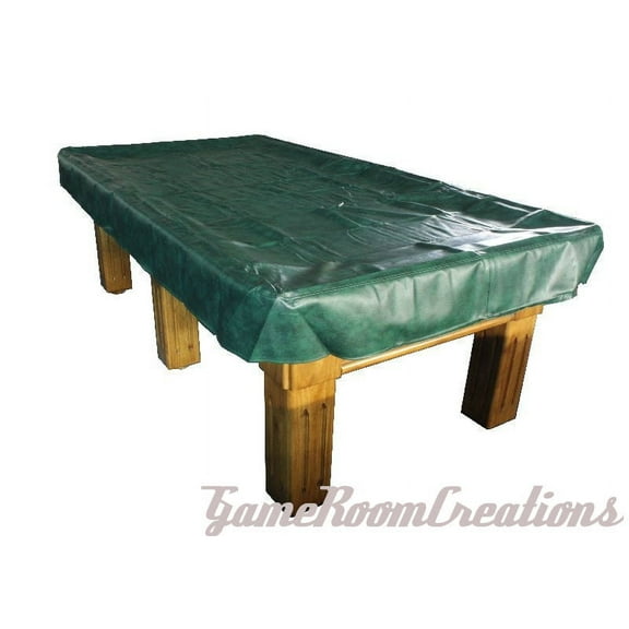 7' Fitted Pool Billiard Snooker Table Cover Heavy Duty Naugahyde Green