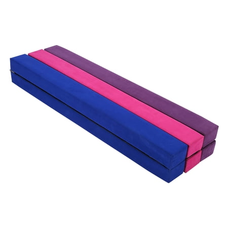7-Foot Folding Balance Beam for Gymnastics | Durable Suede Training Tool
