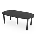 thumbnail image 1 of 7 Foot Racetrack Conference Room Table Power And Data  Post Legs, 1 of 5