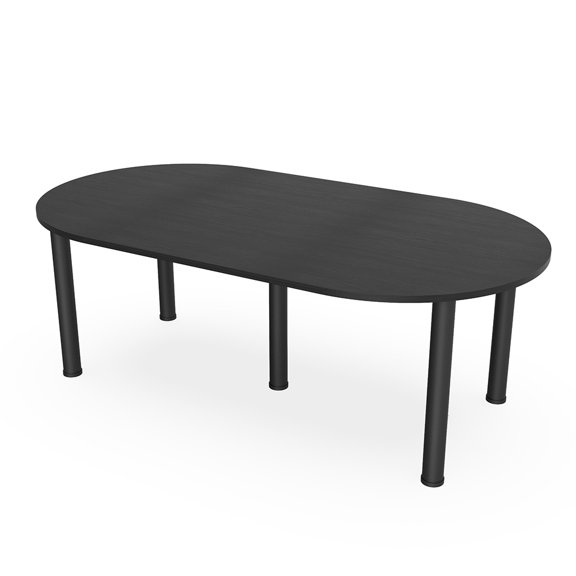 7 Foot Racetrack Conference Room Table Power And Data Post Legs