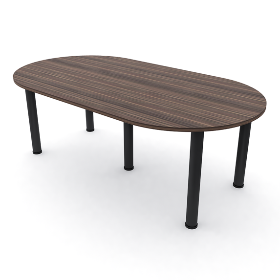 7 Foot Racetrack Conference Room Table Power And Data Post Legs