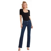 7 For All ManKind Womens Tailorless Boot Cut Jeans, Blue, 28