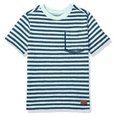 thumbnail image 1 of 7 For All Mankind Boys' Toddler Textured Stripe T-Shirt, Green Multi, 24M, 1 of 2