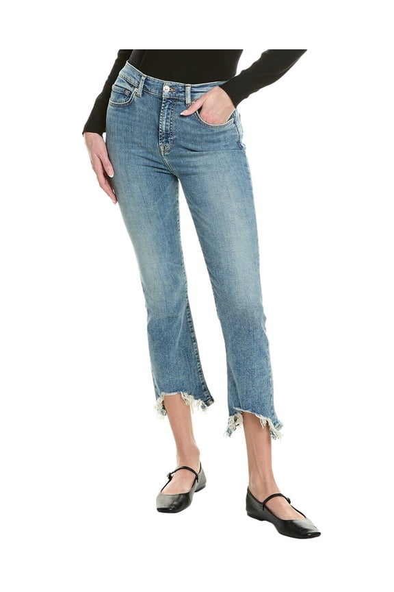 womens High-Waist Slim Kick Jean, 27, Blue