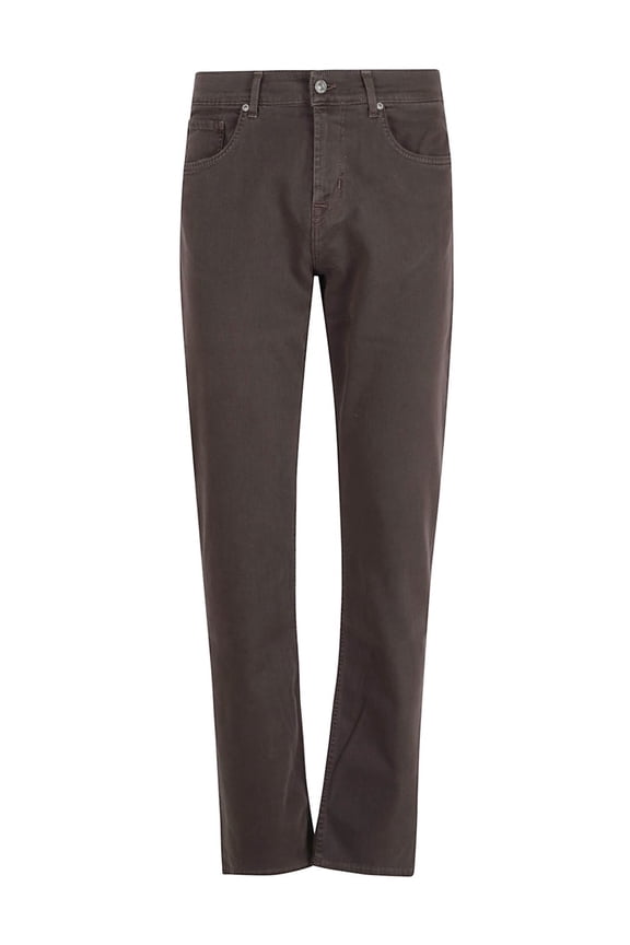 Straight-Leg Denim Jeans With Mid-Rise Waist (Men's)