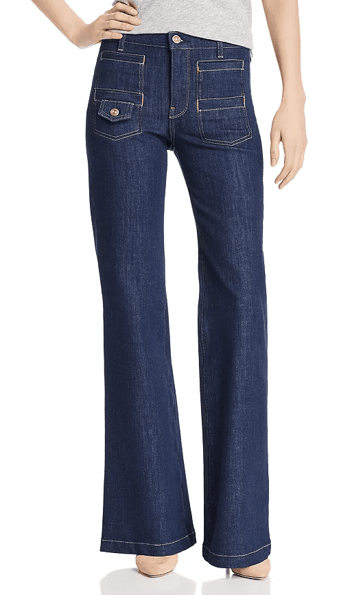 7 For All Mankind UPTOWN RINSED Women's Georgia Flare Jeans