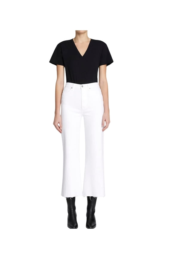 Women's Ultra High-Rise Cropped Jo in Luxe Vintage, Soleil (White)