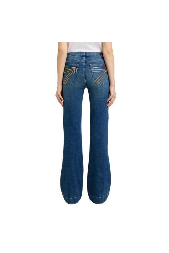 Womens 7FAM Retro Fade Dojo Jean 31 Denim