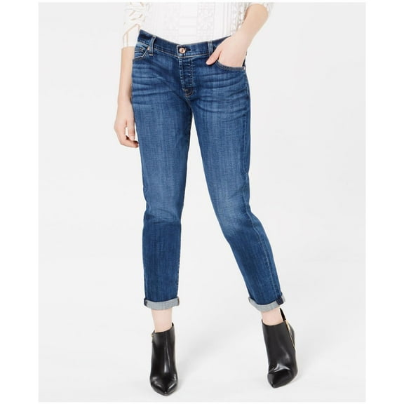 7 For All Mankind Women's Josefina Boyfriend Jean, Broken Twill Vanity Modern, 26