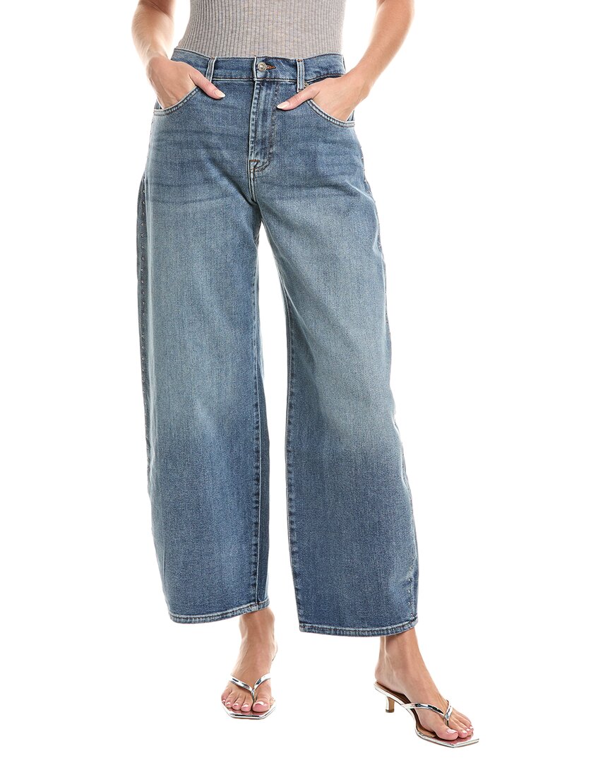 7 For All Mankind Women's Relaxed Mid Roll Denim Shorts – Broken Twill, Soft Stretch, Cuffed Hem - View #11