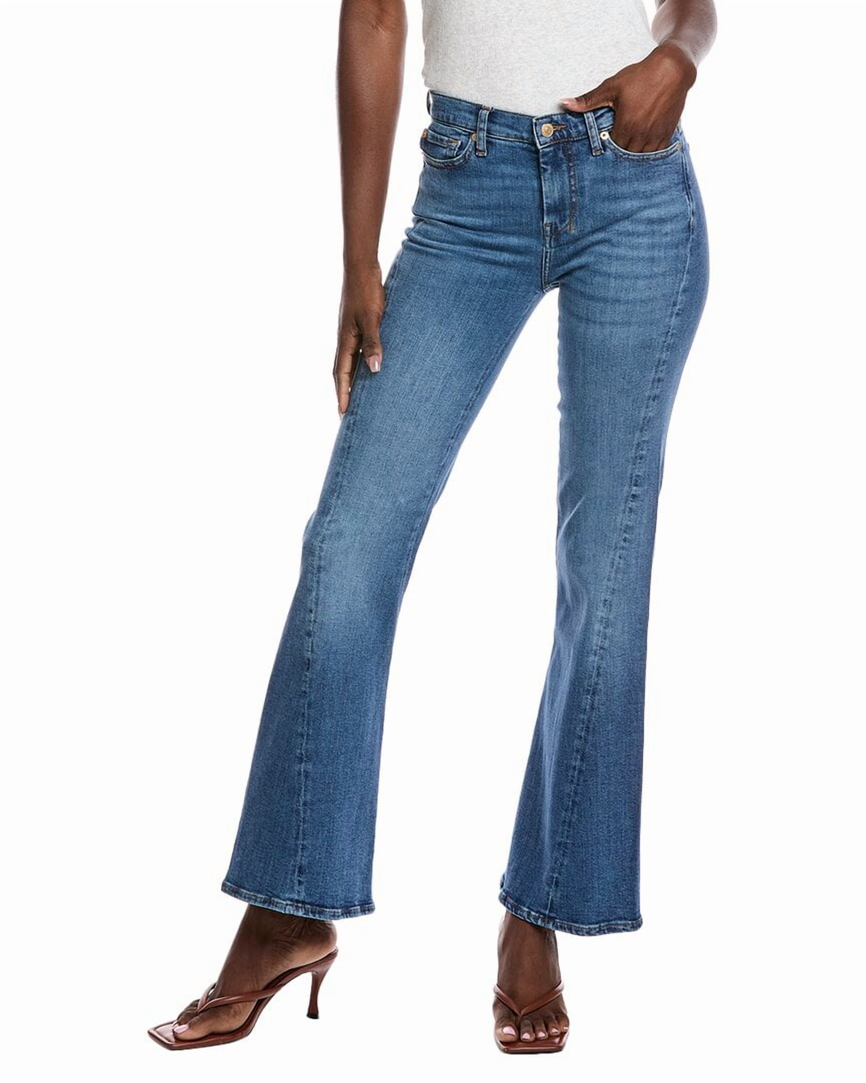 7 For All Mankind womens Modern Dojo Bloom Kick Flare Jean