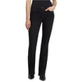 thumbnail image 1 of 7 For All ManKind Womens Kimmie Boot Cut Jeans, Black, 25, 1 of 2