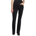thumbnail image 1 of 7 For All ManKind Womens Kimmie Boot Cut Jeans, Black, 26, 1 of 2