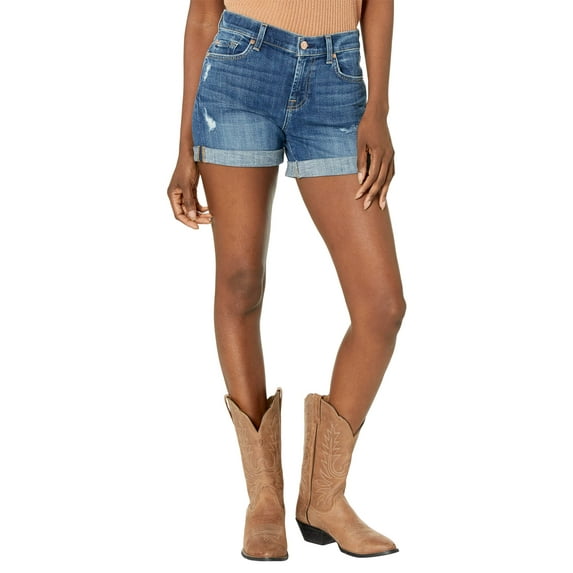 7 For All Mankind womens Mid Roll Short, 24