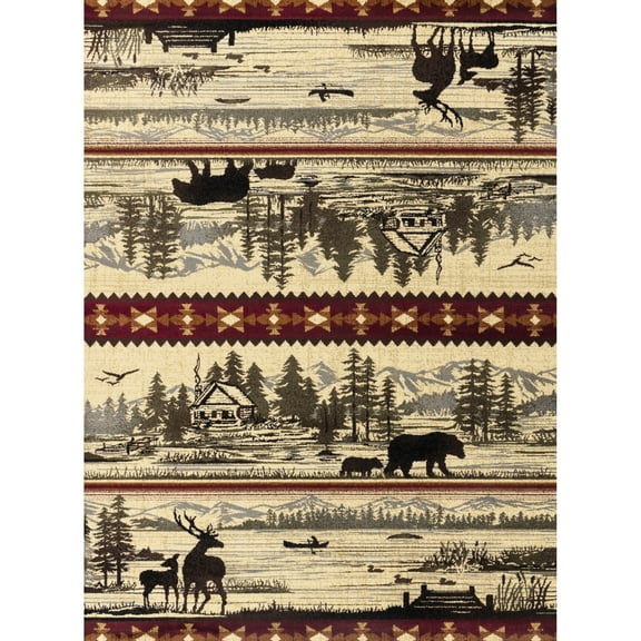 7 Ft. 10 In. X 3 Cream Polypropylene Rug, , To Stains And Static