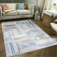 thumbnail image 1 of 7 Ft. 10 In. X 9 Area Rug, Collection, White , Stain , For Foyer Dining Room, 1 of 2