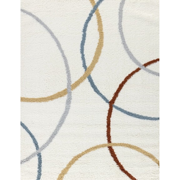 7 Ft. 10 In. X 9 Shag Mat, 100% , Stain , For Gym Loft Gcczy1001 Area Rug, In., Home Use, 1.21" Pile