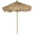 thumbnail image 1 of 7 Ft. Bamboo Market Patio Umbrella Sea Grass Thatch Tiki Umbrella For Outdoor Backyard Natural, 1 of 6
