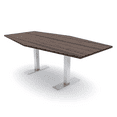thumbnail image 1 of 7 Ft Hexagon Conference Table With Metal T-Bases And Electrical Module, 1 of 5