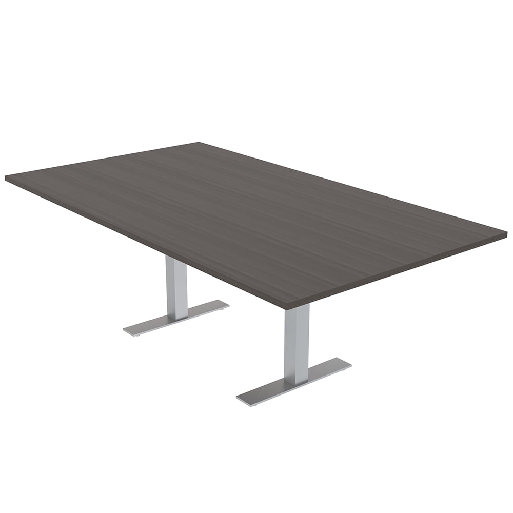 7 Ft Rectangular Conference Table Metal T Bases Power And Data