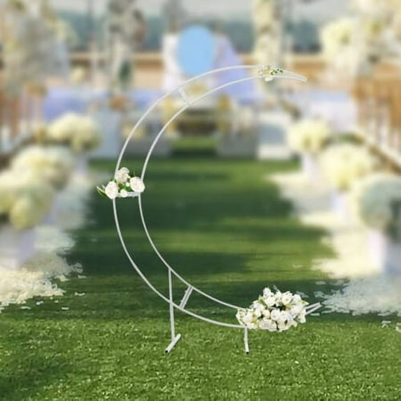 7 Ft Wedding Arch Backdrop Metal Stand Flower Balloon Frame Party Decor