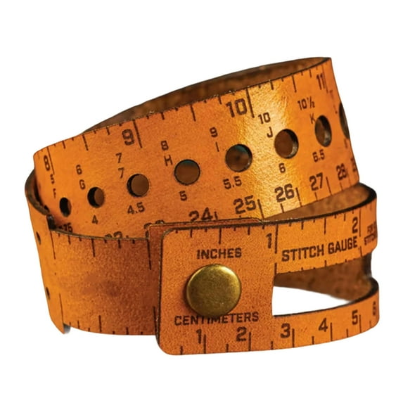 7 Function Counter Wrist Wrap Multifunctional Leather Metric Measuring Tools 18