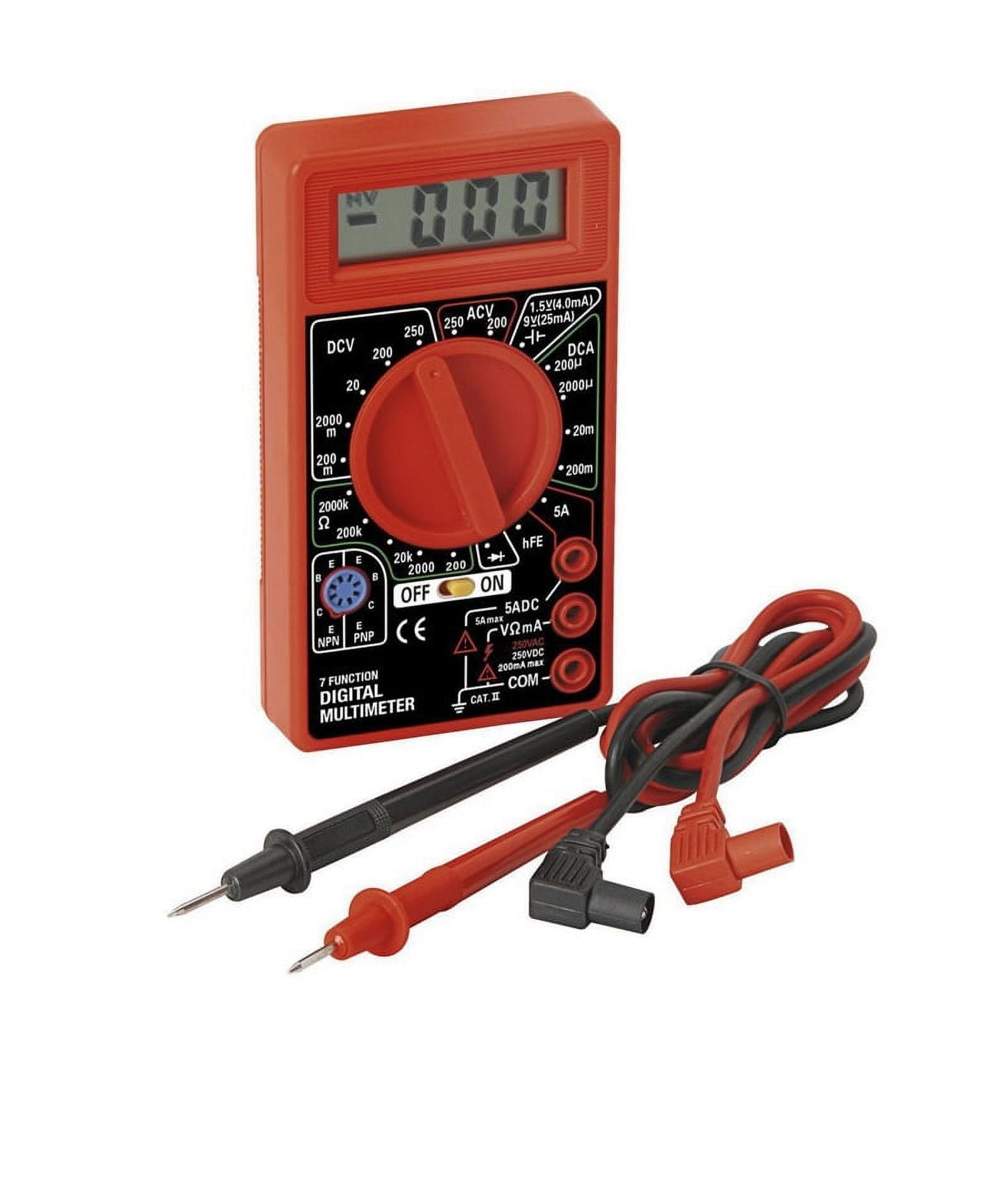 7 Function Digital Handheld Volt Amp Ohm Meter Electrical Circuit