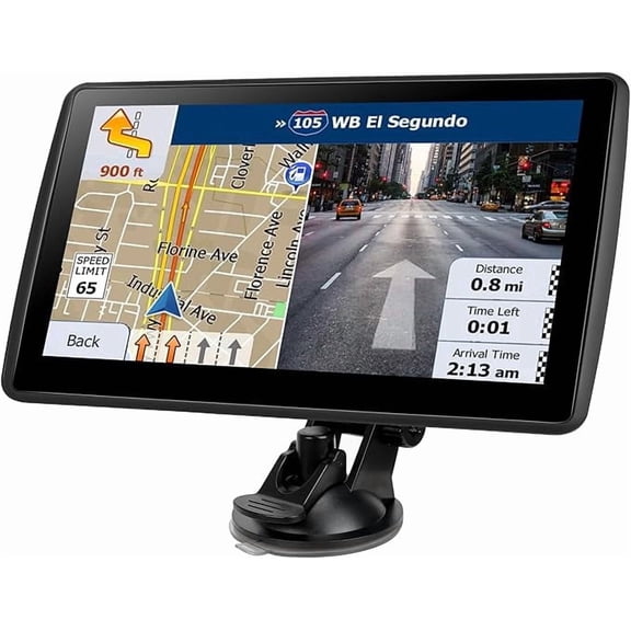 7'' GPS Navigator for Car Truck RV - 2026 North America Maps Free Lifetime Updates, Touchscreen Navigation System, Speed & Red Light Warning, Turn-by-Turn Voice Guidance, for All Cars