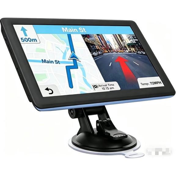 7" GPS Navigator for Car Truck RV, Car GPS Navigation System with 2026 Maps, Lifetime Free Updates, Voice Guidance, Speed & Red-Light Camera Alerts, Custom Truck Routing