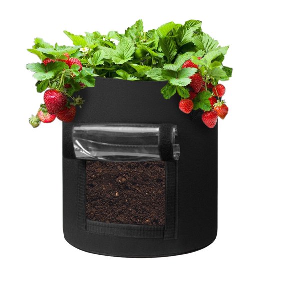 7 Gallon Fabric Grow Bag, Thickened Potato Planter Container, Reusable Seedling Starter Pot for Garden