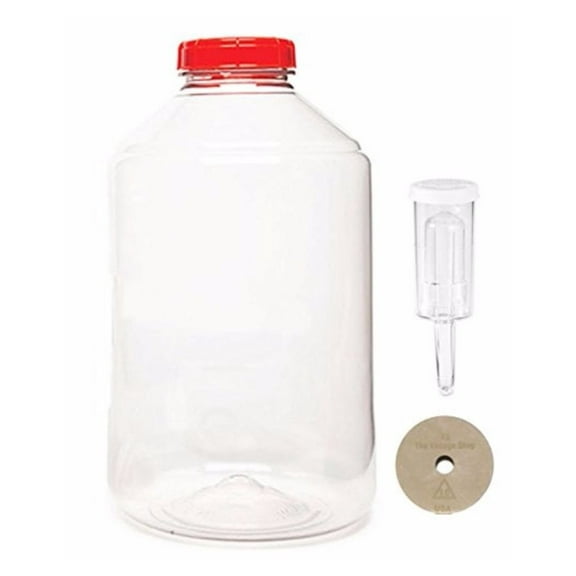 7 Gallon Fermonster Wide Mouth Carboy With #10 Drilled Stopper and Econolock