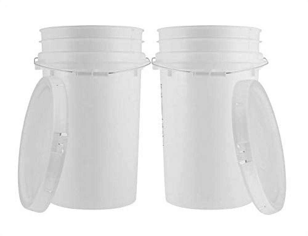 7 Gallon Large Bucket Pail With Lid Food Grade HDPE BPA Free Made In