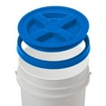 thumbnail image 1 of 7 Gallon Letica White Bucket with Gamma Seal Lid (Blue), 1 of 2