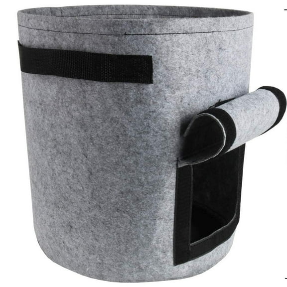 7 Gallon Potato Grow Bags with Harvest Window, Garden Plant Growing Bags with Flap and Handles, Thickened Nonwoven Fabric Plant Pots Grow Bags for Potatoes, Tomato, Vegetable and Fruits