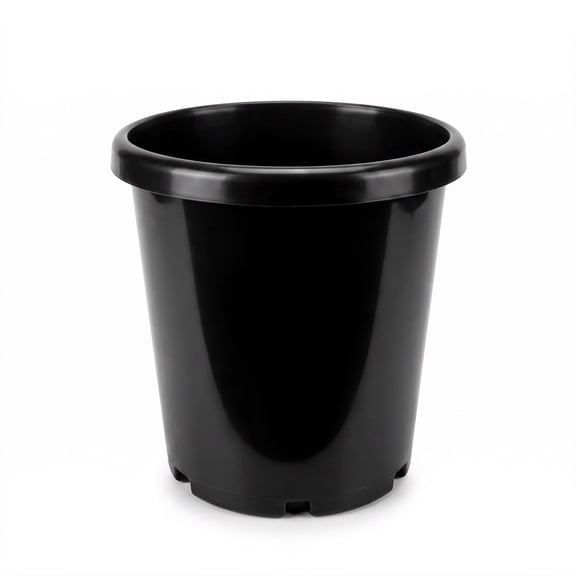 7 Gallon Professional Nursery Pots with Drainage Holes - Heavy Duty Black Plastic Plant Containers for Indoor/Outdoor Growing - 5 Pack