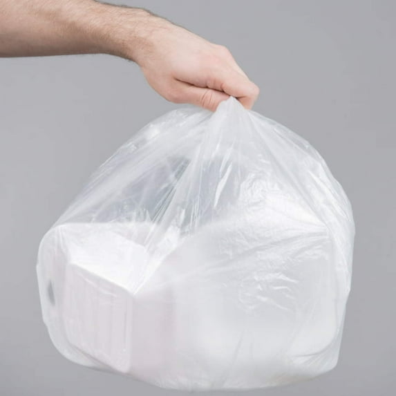 7 Gallon Trash Bags - 100 Small Mini Garbage Bags Clear Mini Trash Bags For Mini Trash Can | Paper Waste Basket Liners For Bathroom Kitchen Car Office | Garbage Disposal Bags | Paper Recycling Bags
