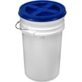 thumbnail image 1 of 7 Gallon White Bucket with Gamma Seal Lid (Blue), 1 of 2