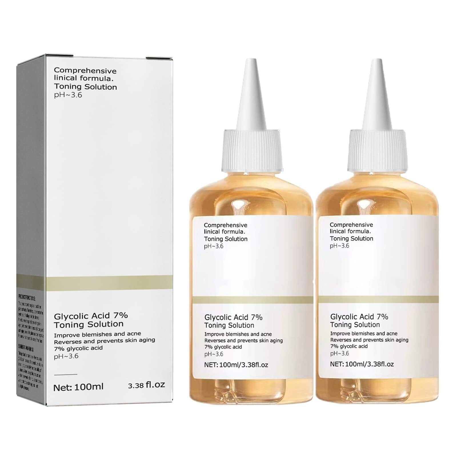 7 Glycolic Acid Facial Toner, Face Resurfacing Solution, Hydrating