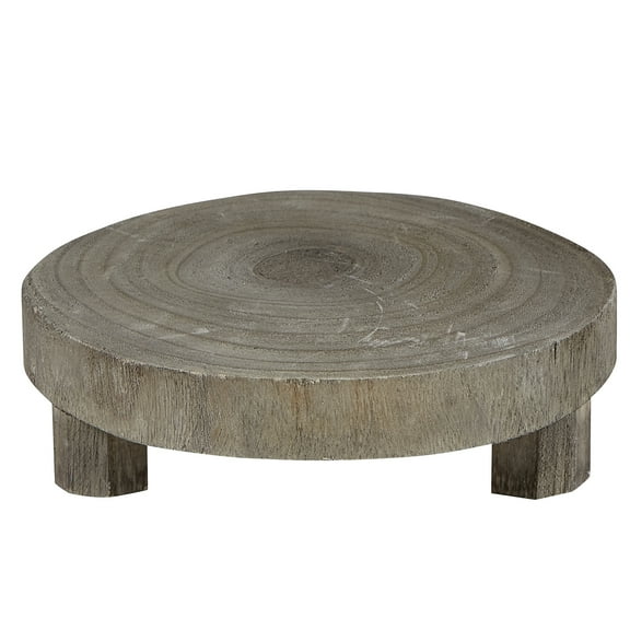 7" Gray Small Wood Riser