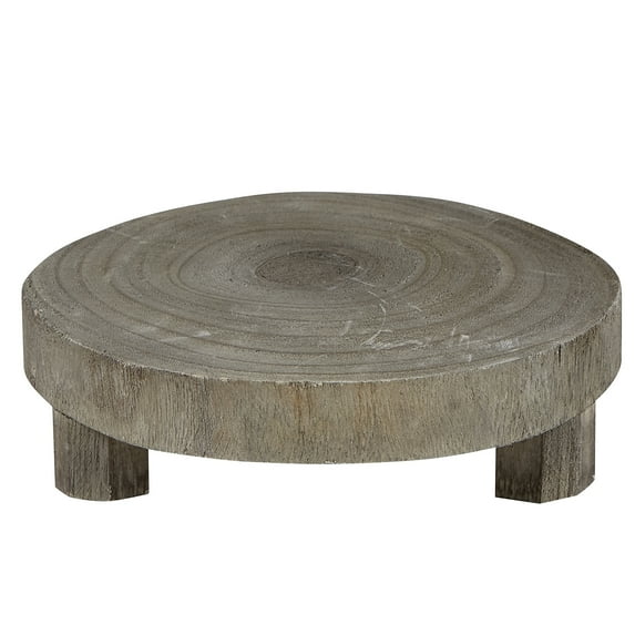 7" Gray Small Wood Riser