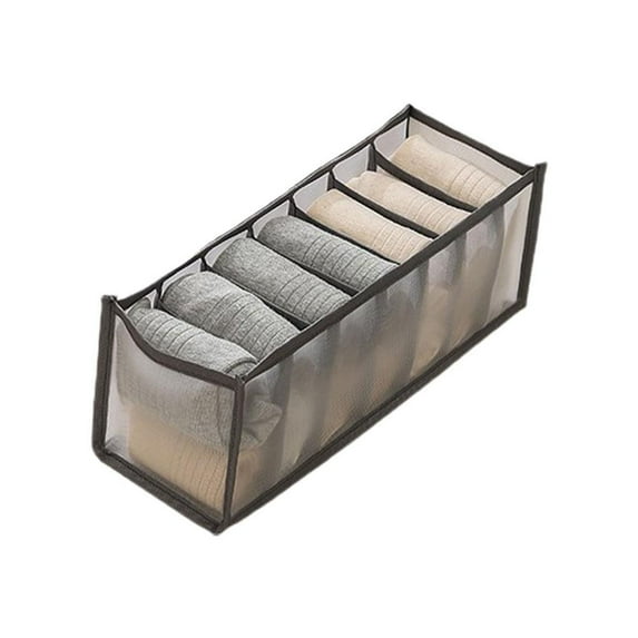 7 Grids Foldable Storage Organiser Underwear Bra Socks Drawer Bag Storage N5N ηы A4Z9
