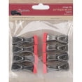 thumbnail image 1 of 7 Gypsies 7GVC-12657 Vintage Clips .5 in. x 1.5 in. 8-Pkg-Antique Silver With Red, 1 of 1