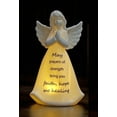 thumbnail image 1 of 7"H Angel of Prayer Ceramic Angel Figurine with LED Light, 1 of 4