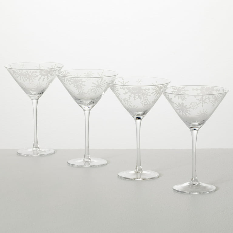 Martini Glass x 4 7oz, Clear, Borough