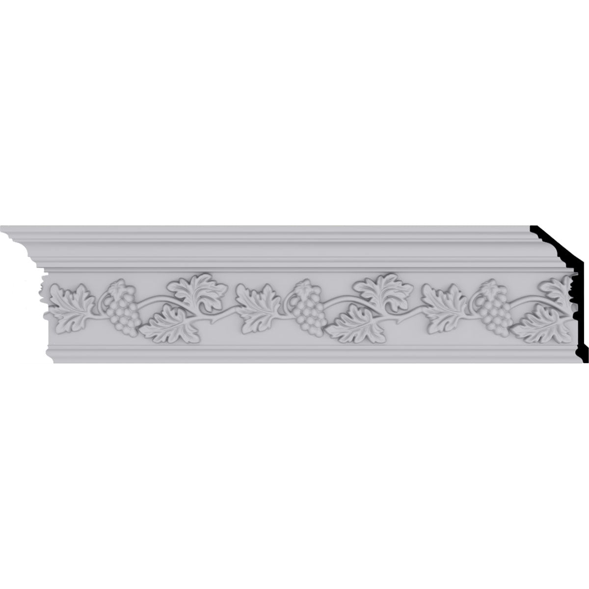 Genevieve White Polyurethane Decorative Crown Moulding