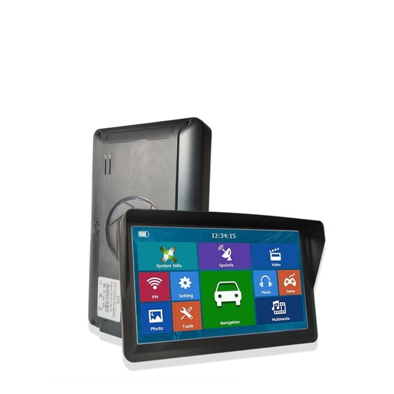 7" HD Car GPS Navigation 8G RAM 128-256MB FM Bluetooth AVIN Europe Map Sat Nav Truck Gps Navigators ,Easy Installation