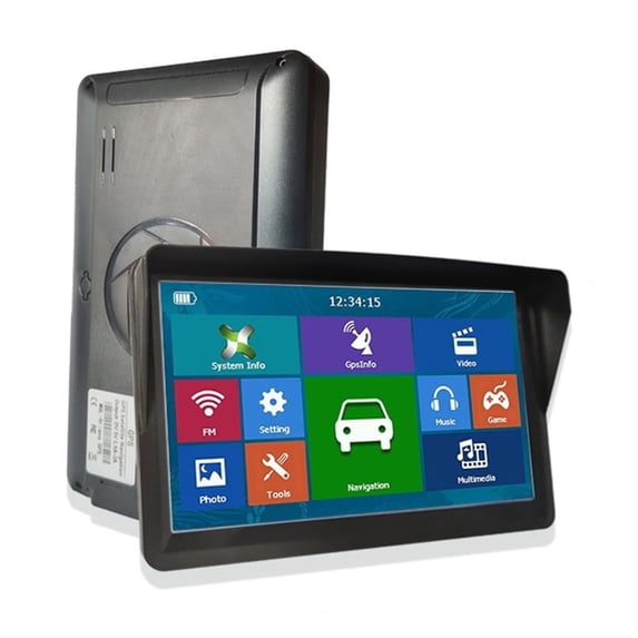 7" HD Car GPS Navigation 8G+RAM-256MB+Bluetooth-AV-IN+Europe Map +Truck Gps Navigators ,Easy to Operate