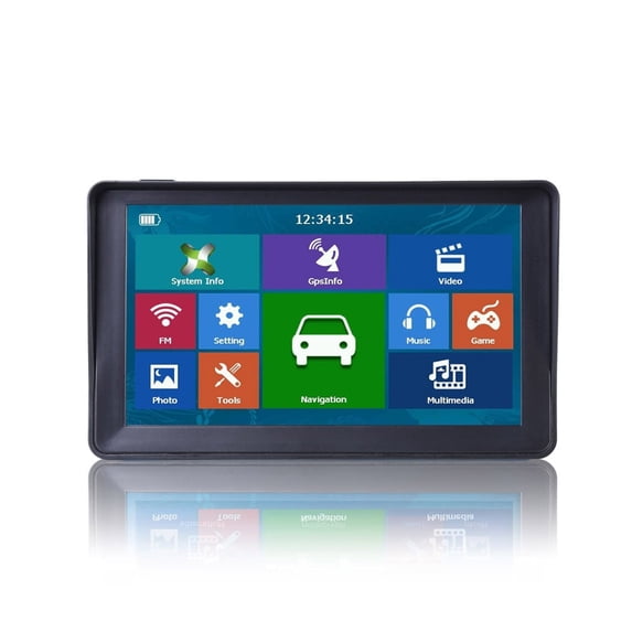7" HD Car GPS Navigation 8G+RAM-256MB+Bluetooth-AV-IN+latest Europe Map +Truck Gps Navigators ,Easy to Operate