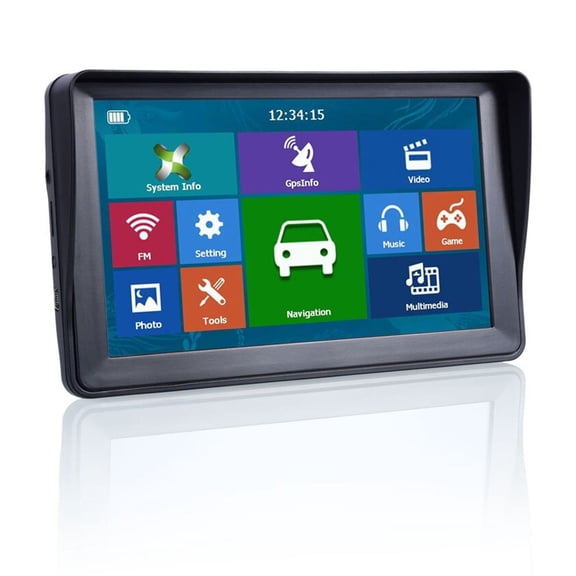 7" HD Car GPS Navigation 8G+RAM128-256MB+Bluetooth-AV-IN+latest Europe Map +Truck Gps Navigators ,Easy to Operate