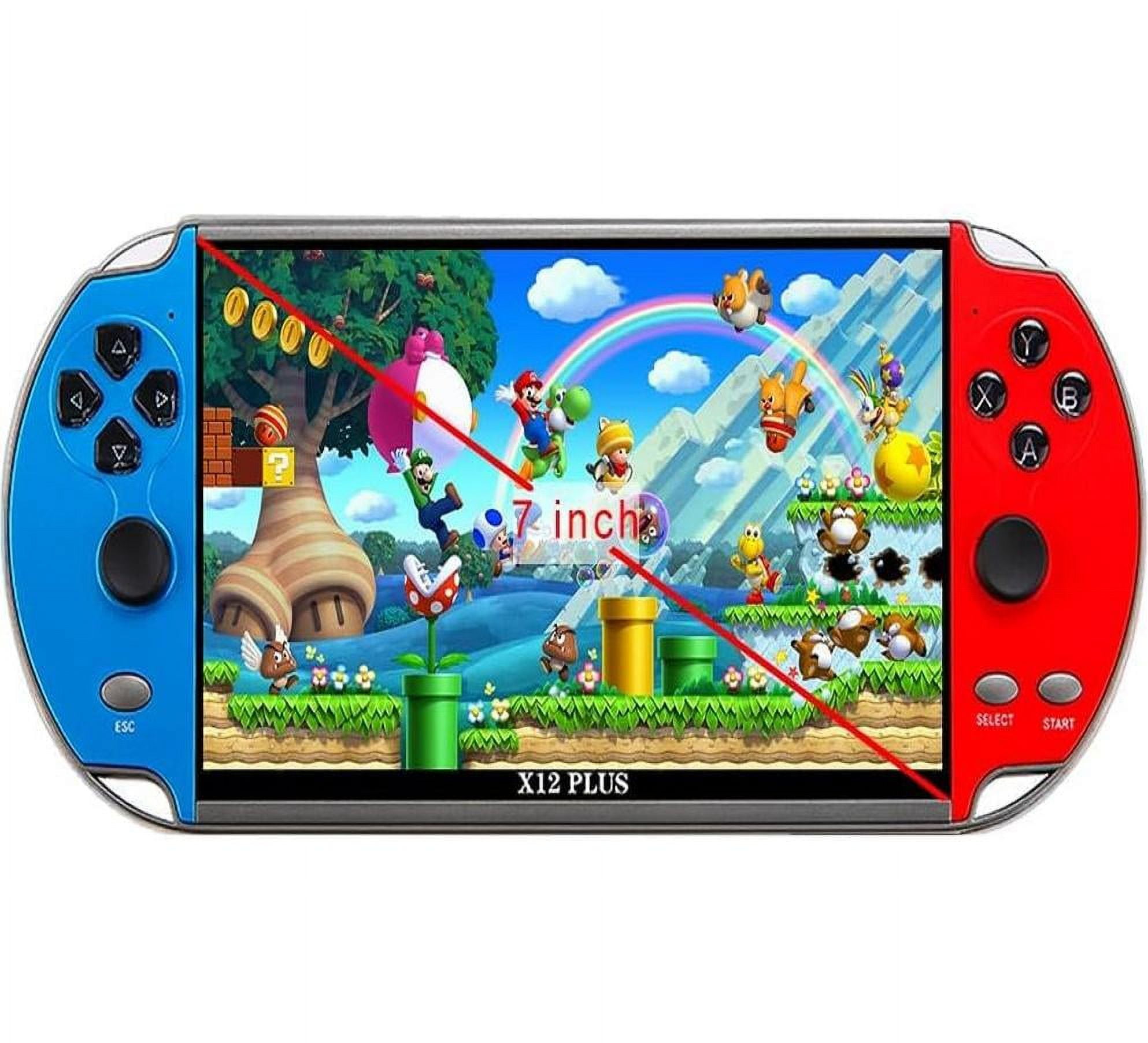 7 HD Screen Handheld Game Console Upgrade Version X12 Plus Video Game Console Bult in 32GB ROM 10000 Free Games Dual Joystick Nostalgic